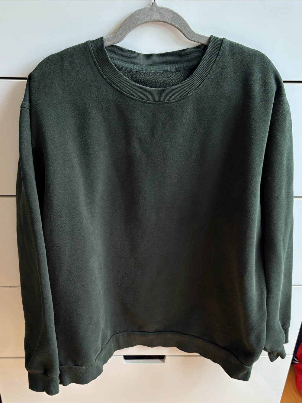 Men's Lululemon Steady State Crewneck Sweatshirt - Legacy Green